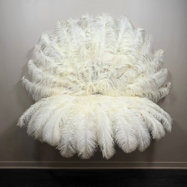 Antique (single color) Ostrich Plume Fans