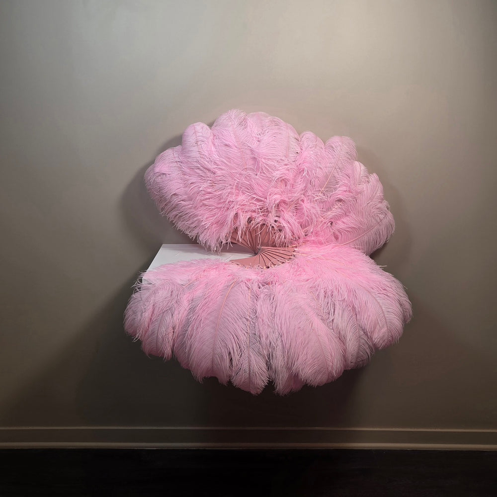 Cutie (single color) Ostrich Plume Fans