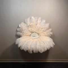 Biscuit (single color) Ostrich Plume Fans