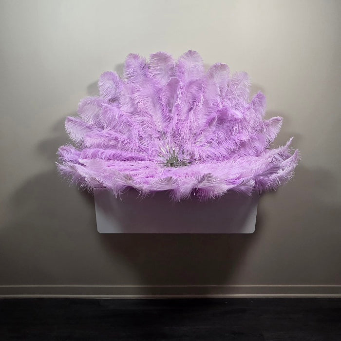 Fresh Lilac (single color) Ostrich Plume Fans