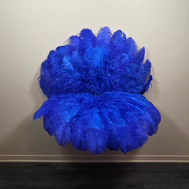Royal Blue Mix Double Layer on 8" Straight Staves