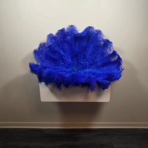 Royal Blue Mix Double Layer on 8" Straight Staves