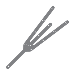 12″ 3-prong Staves - 14 count