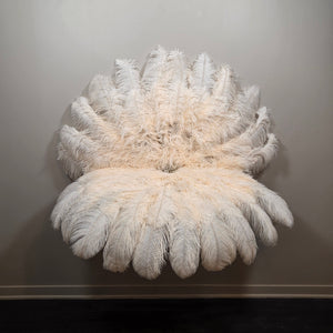 Biscuit (single color) Ostrich Plume Fans